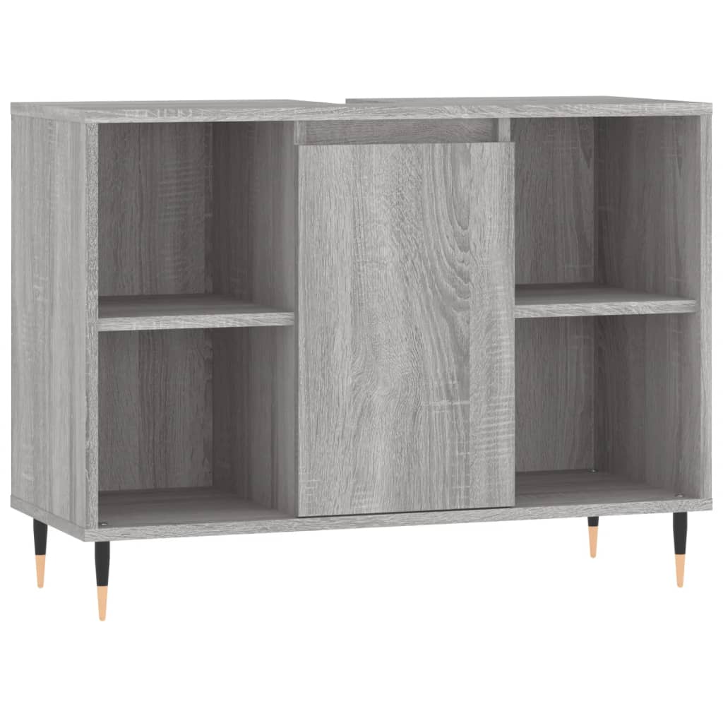 3 Piece Bathroom Furniture Set Engineered Wood