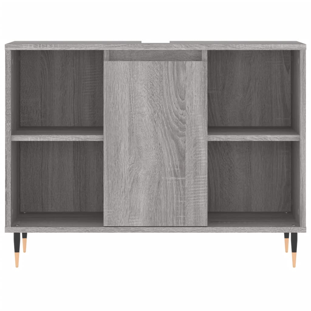 3 Piece Bathroom Furniture Set Engineered Wood