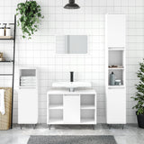 3 Piece Bathroom Furniture Set Engineered Wood