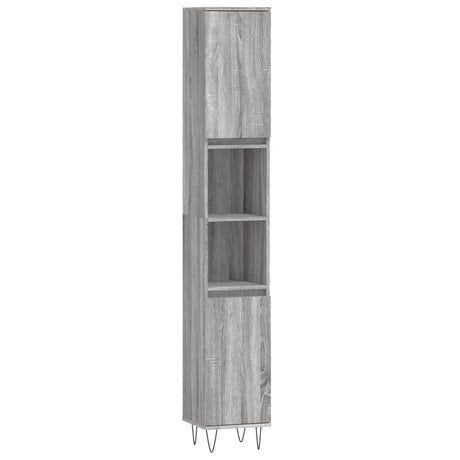 3 Piece Bathroom Furniture Set Engineered Wood
