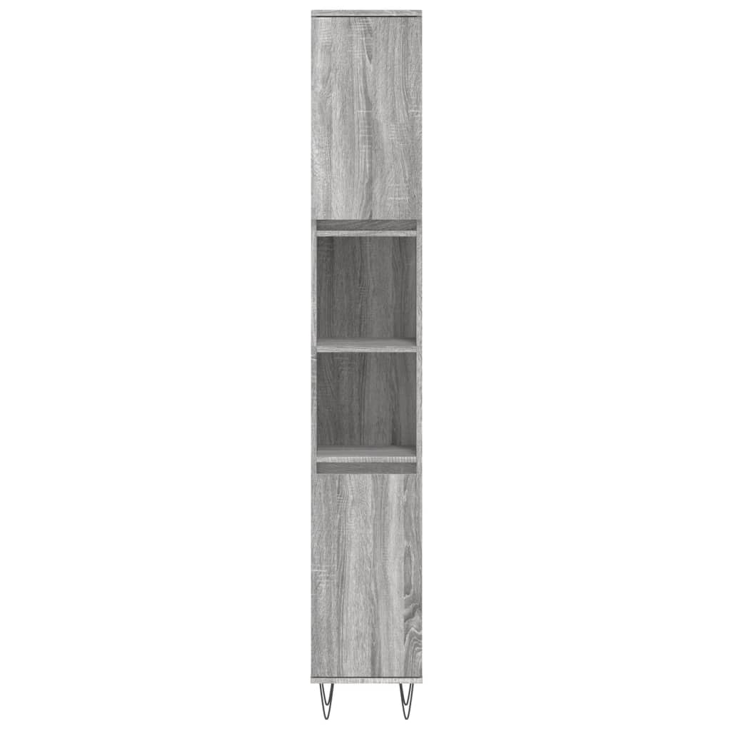 3 Piece Bathroom Furniture Set Engineered Wood