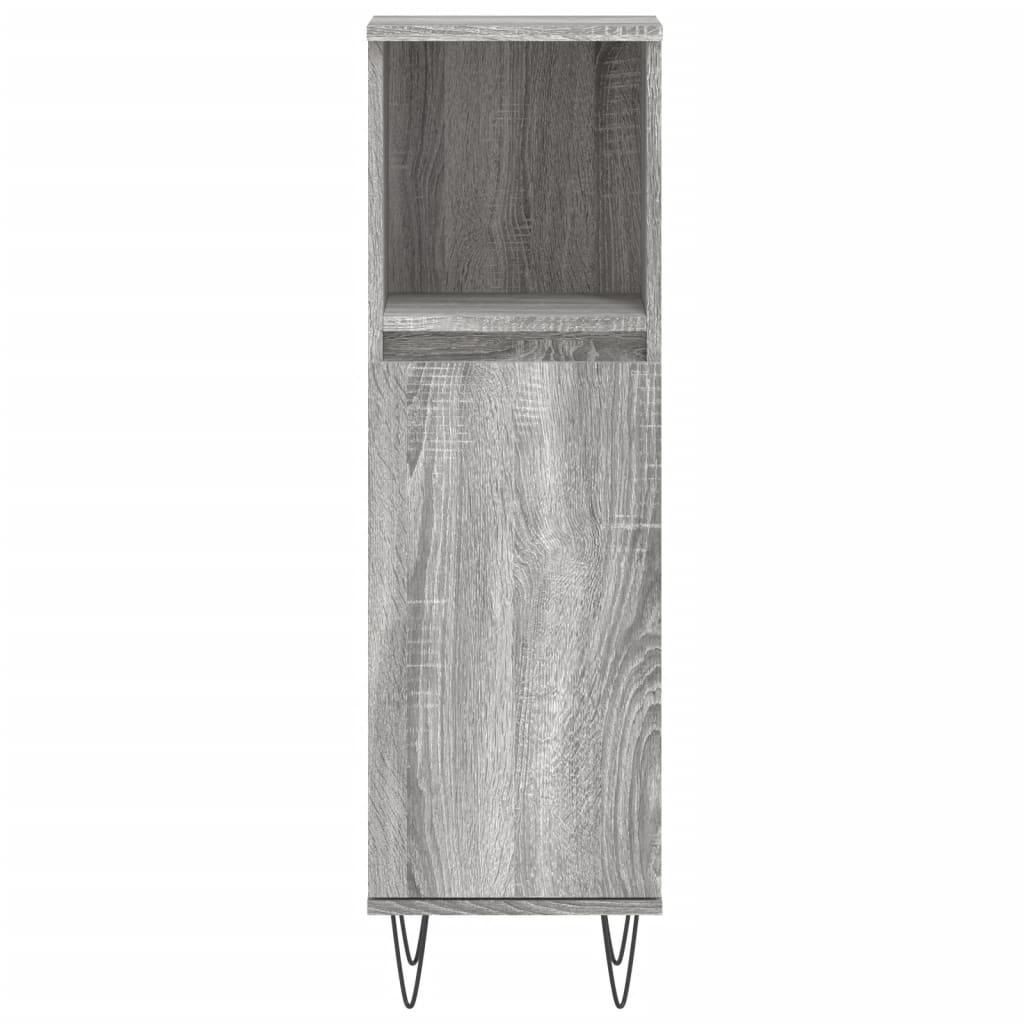 3 Piece Bathroom Furniture Set Engineered Wood