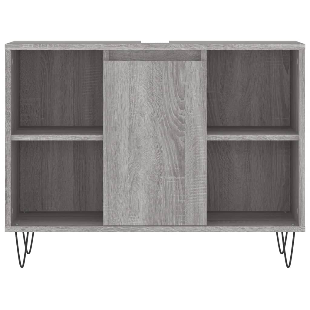 3 Piece Bathroom Furniture Set Engineered Wood