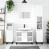 3 Piece Bathroom Furniture Set Engineered Wood