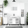 3 Piece Bathroom Furniture Set Engineered Wood