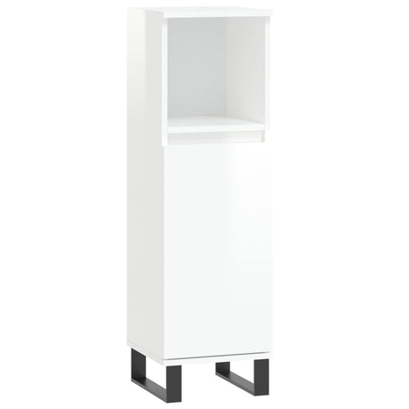3 Piece Bathroom Furniture Set Engineered Wood