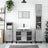3 Piece Bathroom Furniture Set Engineered Wood
