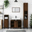 3 Piece Bathroom Furniture Set Engineered Wood