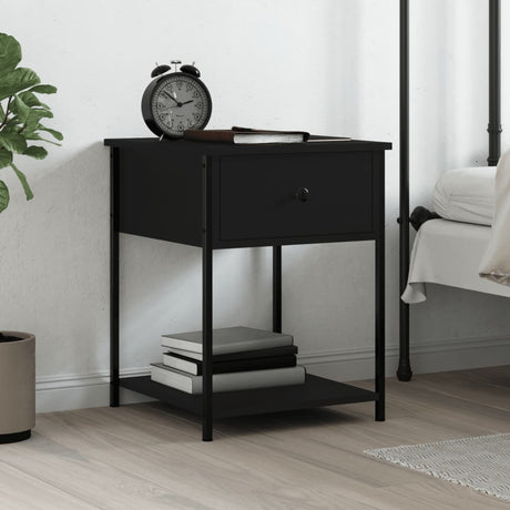 Bedside Table 44X45X58 Cm Engineered Wood