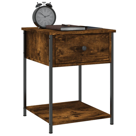 Bedside Table 44X45X58 Cm Engineered Wood