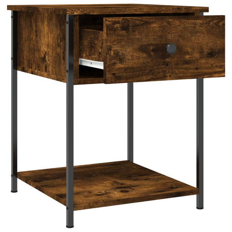 Bedside Table 44X45X58 Cm Engineered Wood