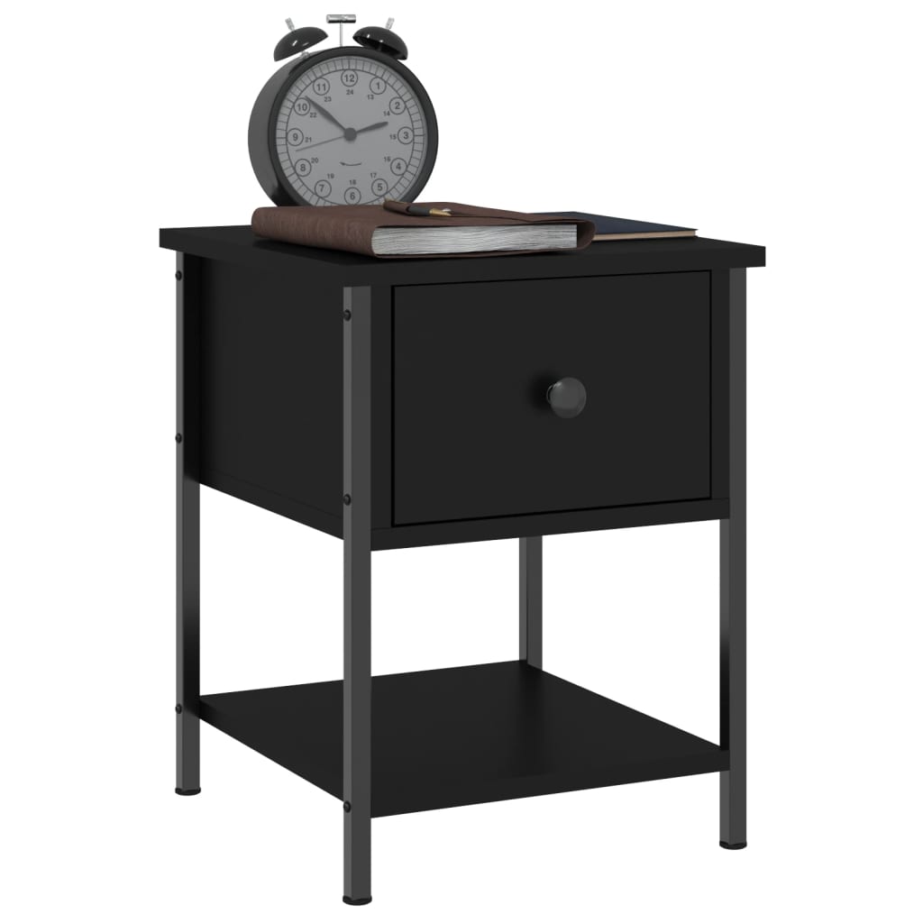 Bedside Table 34X35.5X45 Cm Engineered Wood