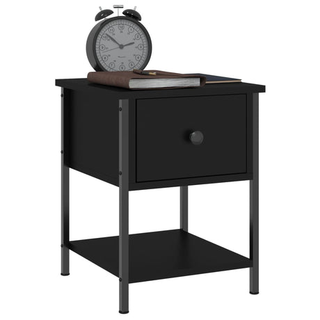 Bedside Table 34X35.5X45 Cm Engineered Wood