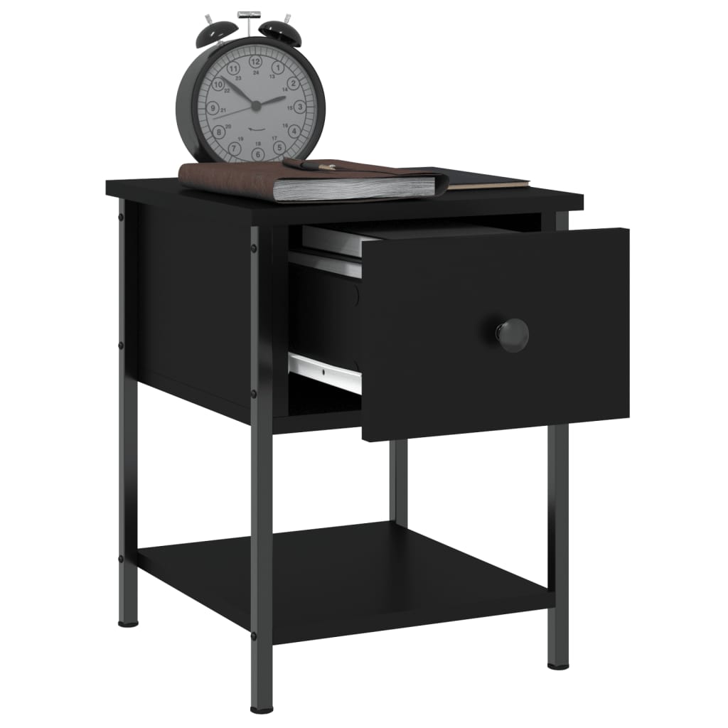 Bedside Table 34X35.5X45 Cm Engineered Wood