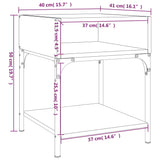 Bedside Table 40X41X50 Cm Engineered Wood