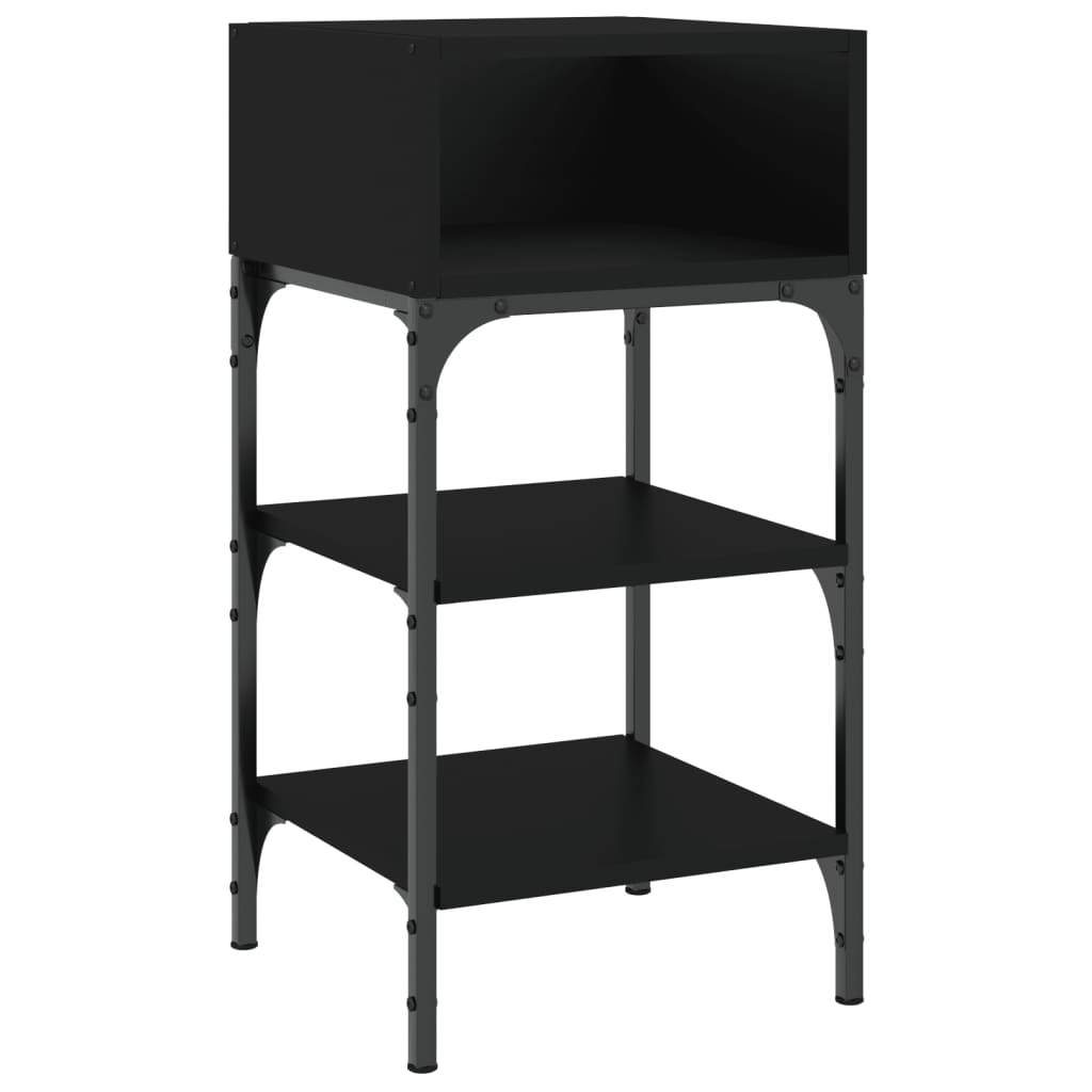 Bedside Table 35X34.5X70 Cm Engineered Wood