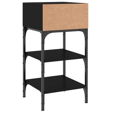 Bedside Table 35X34.5X70 Cm Engineered Wood
