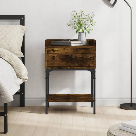 Bedside Table 40.5X31X60 Cm Engineered Wood