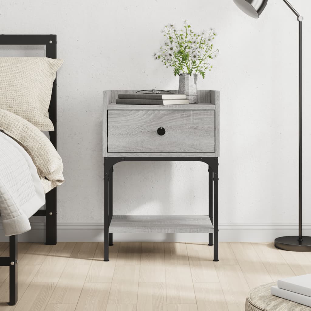Bedside Table 40.5X31X60 Cm Engineered Wood