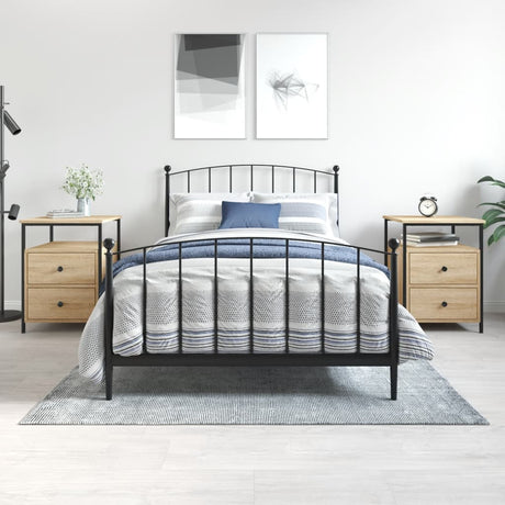 Bedside Cabinet 44X45X60 Cm Engineered Wood