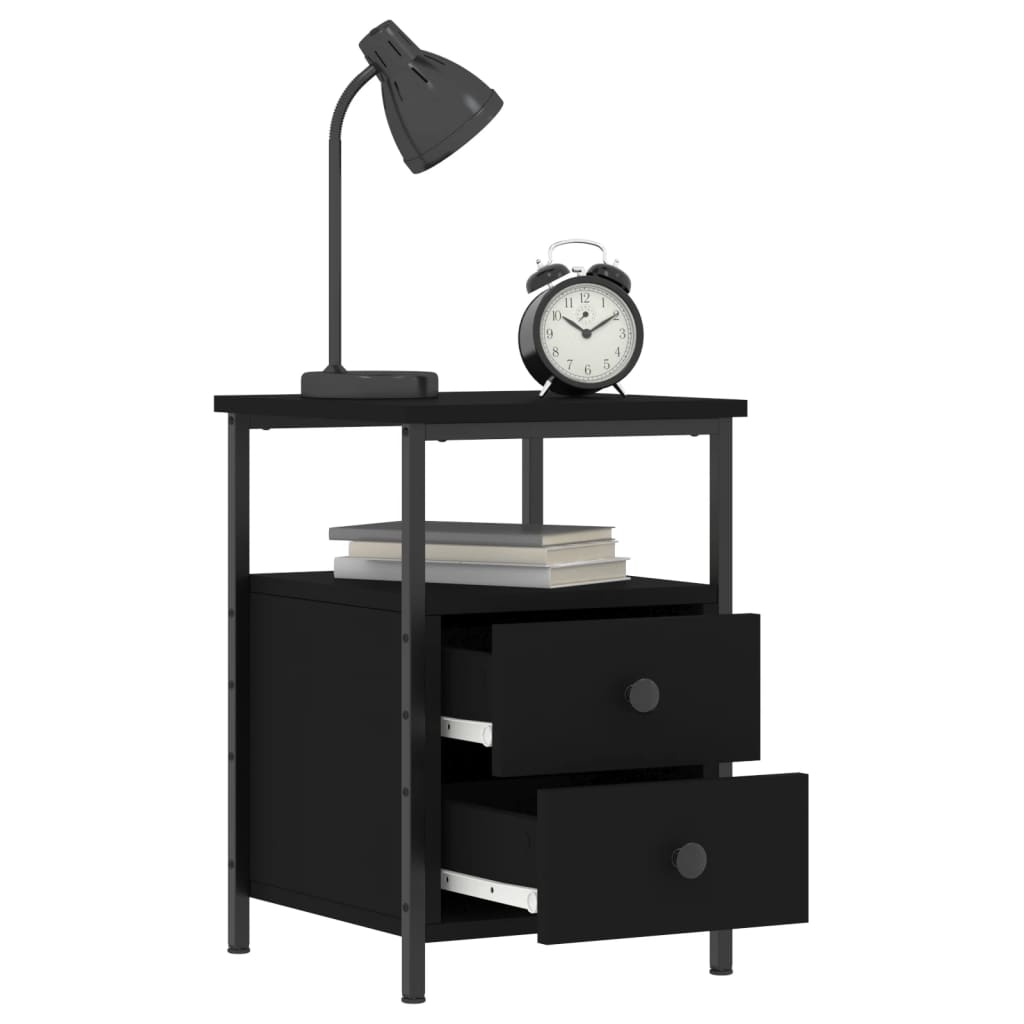 Bedside Cabinet 34X35.5X50 Cm Engineered Wood
