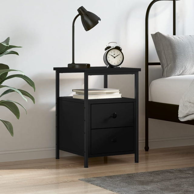 Bedside Cabinet 34X35.5X50 Cm Engineered Wood