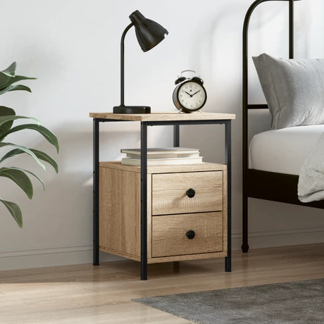 Bedside Cabinet 34X35.5X50 Cm Engineered Wood