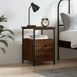 Bedside Cabinet 34X35.5X50 Cm Engineered Wood