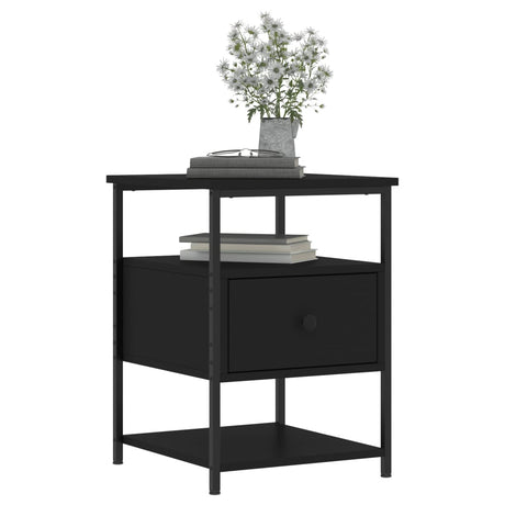 Bedside Cabinet 40X42X56 Cm Engineered Wood
