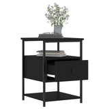 Bedside Cabinet 40X42X56 Cm Engineered Wood