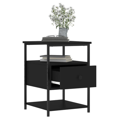Bedside Cabinet 40X42X56 Cm Engineered Wood