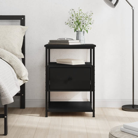 Bedside Cabinet 40X42X56 Cm Engineered Wood