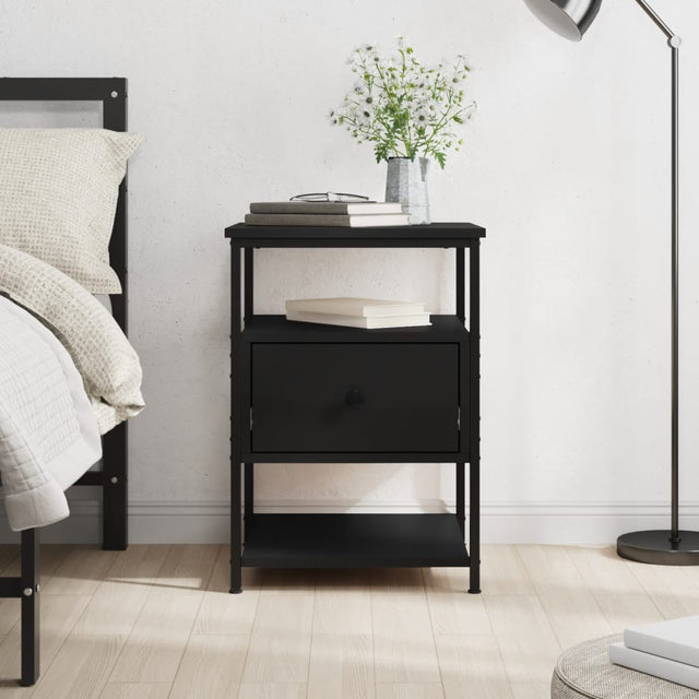 Bedside Cabinet 40X42X56 Cm Engineered Wood