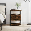 Bedside Cabinet 40X42X56 Cm Engineered Wood