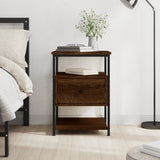 Bedside Cabinet 40X42X56 Cm Engineered Wood