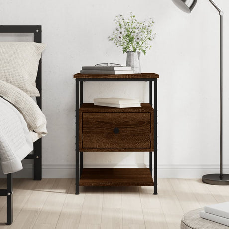 Bedside Cabinet 40X42X56 Cm Engineered Wood