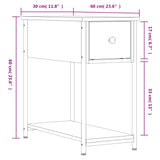 Bedside Cabinet 30X60X60 Cm Engineered Wood