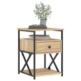 Bedside Cabinet 40X42X55 Cm Engineered Wood