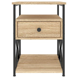 Bedside Cabinet 40X42X55 Cm Engineered Wood