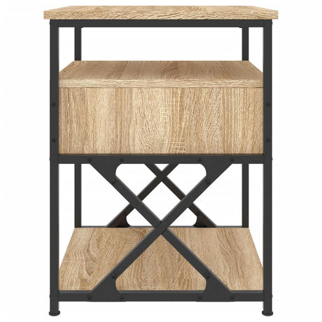 Bedside Cabinet 40X42X55 Cm Engineered Wood