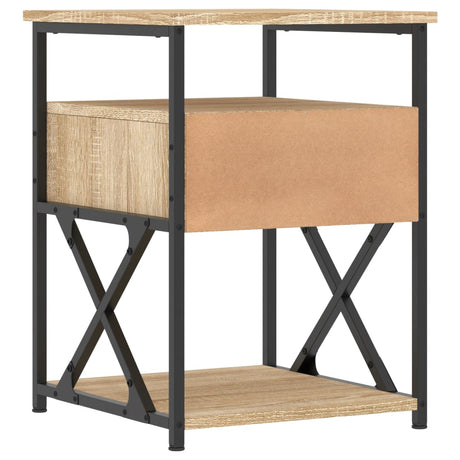 Bedside Cabinet 40X42X55 Cm Engineered Wood