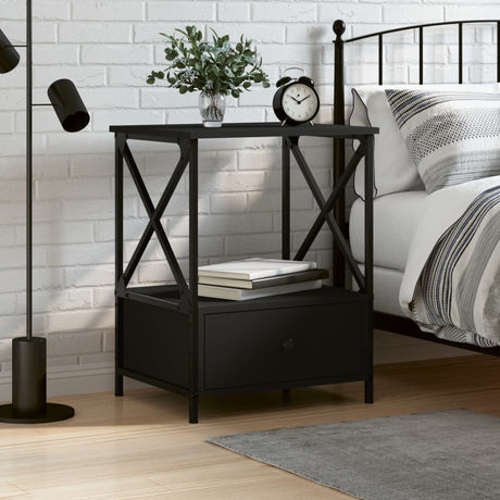 Bedside Table 50X41X65 Cm Engineered Wood