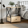 Bedside Table 50X41X65 Cm Engineered Wood