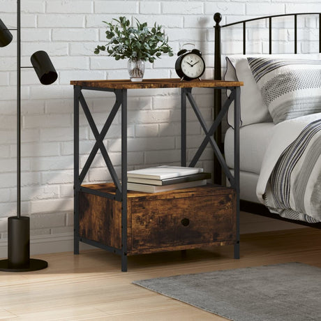 Bedside Table 50X41X65 Cm Engineered Wood