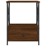 Bedside Table Brown Oak 50x41x65 cm Engineered Wood