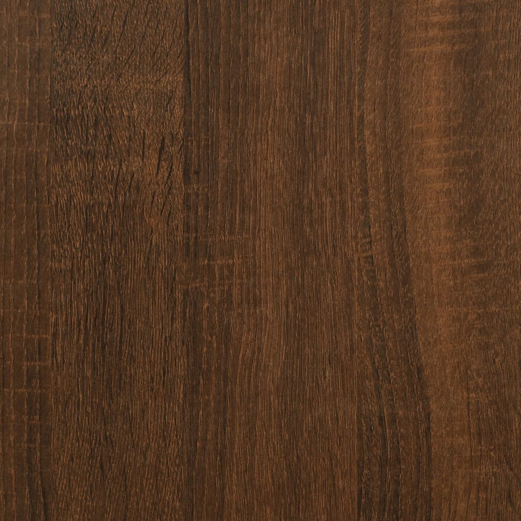 Bedside Table Brown Oak 50x41x65 cm Engineered Wood