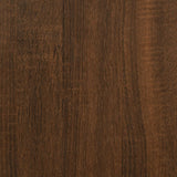 Bedside Table Brown Oak 50x41x65 cm Engineered Wood