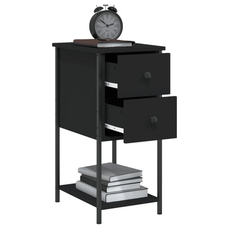 Bedside Cabinet 32X42X70 Cm Engineered Wood