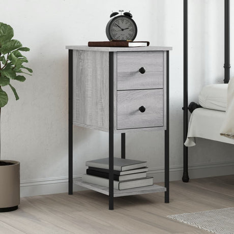 Bedside Cabinet 32X42X70 Cm Engineered Wood