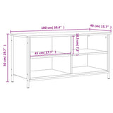 Tv Cabinet 100X40X50 Cm Engineered Wood